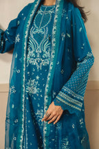 AYZEL WHISPERS  EMBROIDERED LAWN OLIVE
