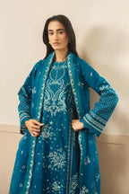 AYZEL WHISPERS  EMBROIDERED LAWN OLIVE