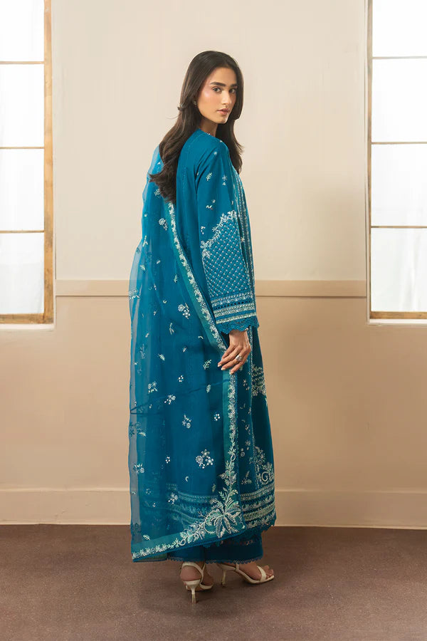 AYZEL WHISPERS  EMBROIDERED LAWN OLIVE