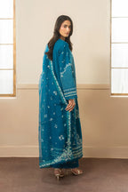 AYZEL WHISPERS  EMBROIDERED LAWN OLIVE